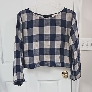 Cloth & Stone Plaid Top